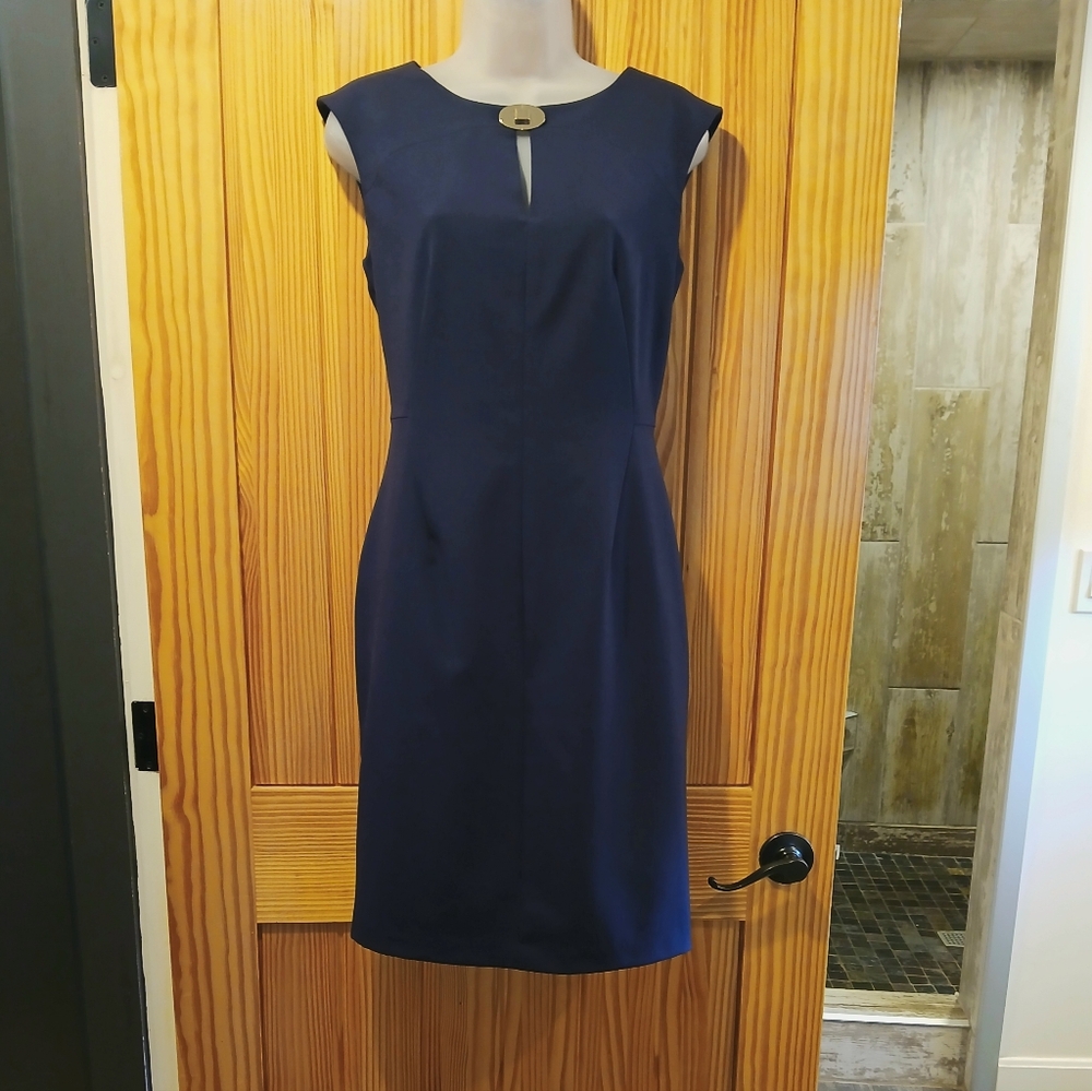 NWOT Calvin Klein Navy Dress